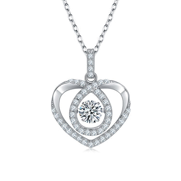 0.5 CT Heart Pendant Necklace