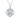 0.5 CT Crown Heart Pendant Necklace