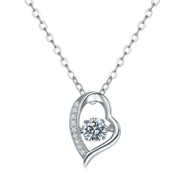 0.5 CT Heart Pendant Necklace