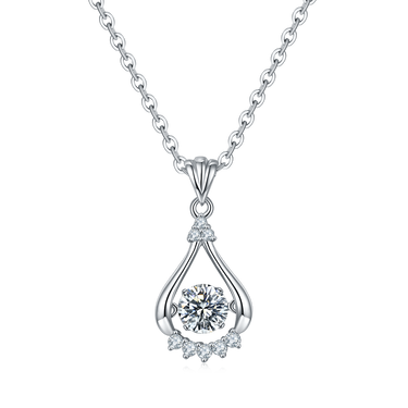 0.5 CT Spherical Pendant Necklace