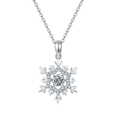 0.5 CT Snow Pendant Necklace