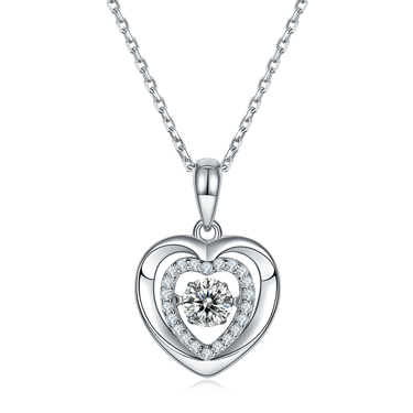 0.5 CT Heart Pendant Necklace