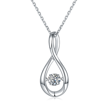 0.5 CT Oval Pendant Necklace